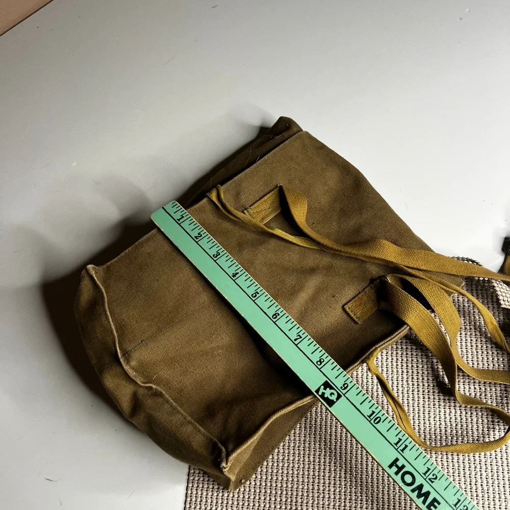 Vintage Military Canvas Messenger Bag Olive Drab Field Bag Tactical Shoulder Bag